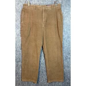 Vineyard Vines Mens Tan Corduroy Cotton Relaxed Fit Pants Size 36x30